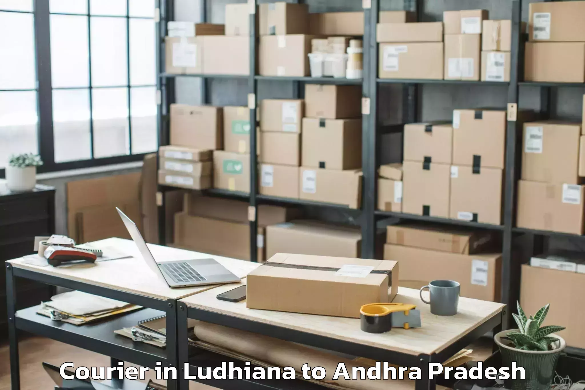 Get Ludhiana to Peddapappuru Courier